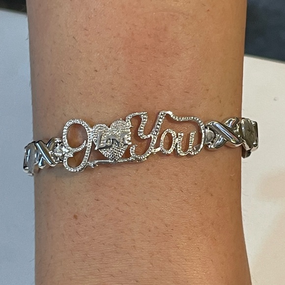 Sterling Silver “I LOVE YOU” x heart set - Picture 2 of 5